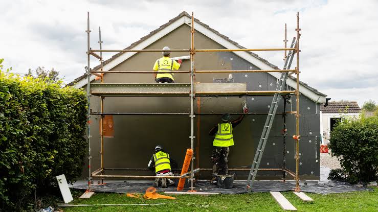External wall insulation installation in London